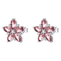 Orecchini a Lobo Fancy in Argento con Fiore e Zirconi Rosa – Brosway FTP29