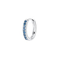Mono Orecchino Fancy a Cerchietto in Argento con Zirconi Blu – Brosway FFB81