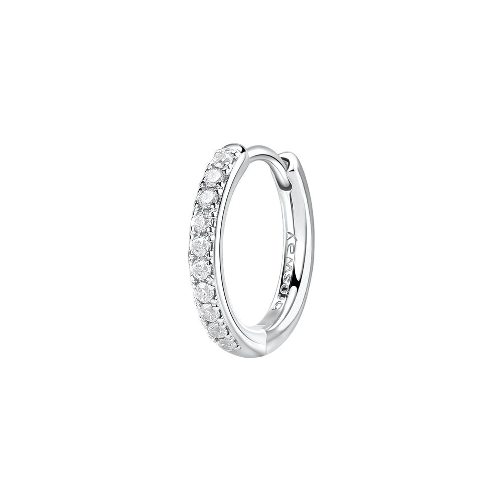 Mono Orecchino Fancy a Cerchietto in Argento con Zirconi – Brosway FIW102