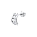 Mono Orecchino Fancy a Cerchietto in Argento con Zirconi Ovali – Brosway FIW13