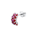 Mono Orecchino Fancy a Cerchietto in Argento con Zircone Ovale Passion Ruby – Brosway FPR09