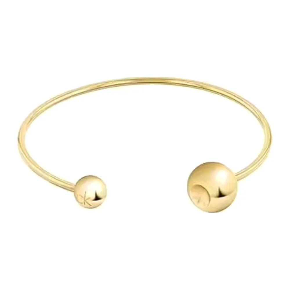 CALVIN KLEIN Bracciale rigido Sculptural Bubbles dorato 35000787