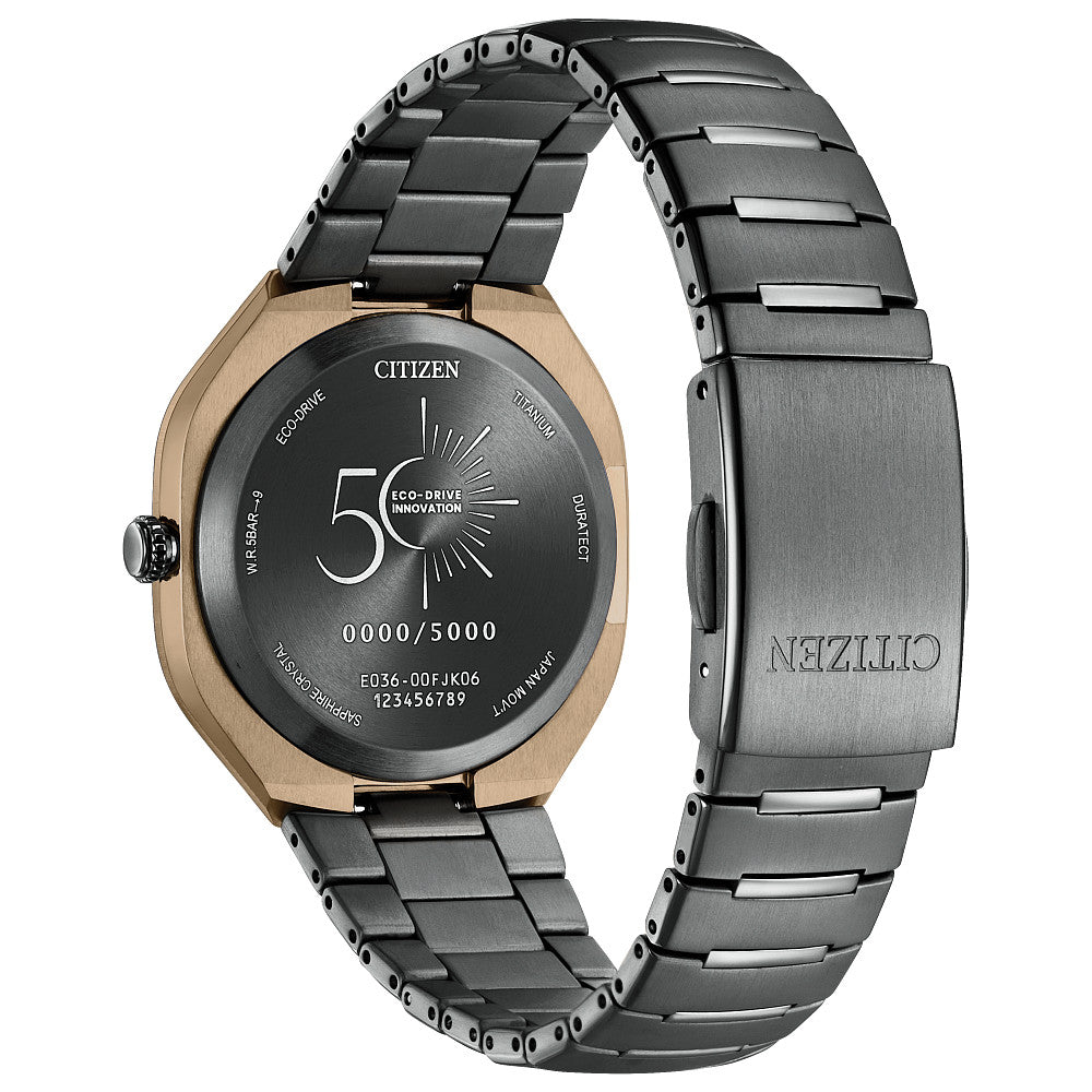 CITIZEN | Eco-Drive Photon Super Titanium DLC Limited Edition BJ6569-59X – fondello numerato e chiusura