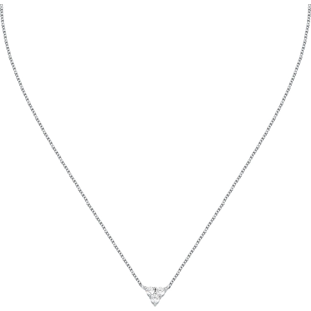 Collana Luminosa a Catena in Argento e Zirconi Bianchi – Morellato SAIW323