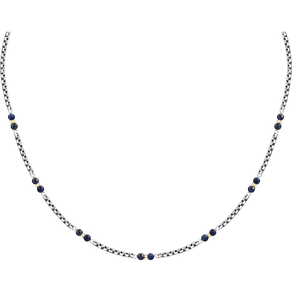 Collana Terra a Catena in Acciaio e Lapislazzuli – Morellato S1752