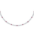 Collana Tennis Tesori in Argento e Zirconi Rossi – Morellato SAIW242