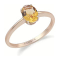 Comete Anello in Oro rosa 18KT e Citrino ovale – ANB2699