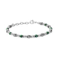 Comete Bracciale Acciaio con Malachite e Ematite – UBR1201