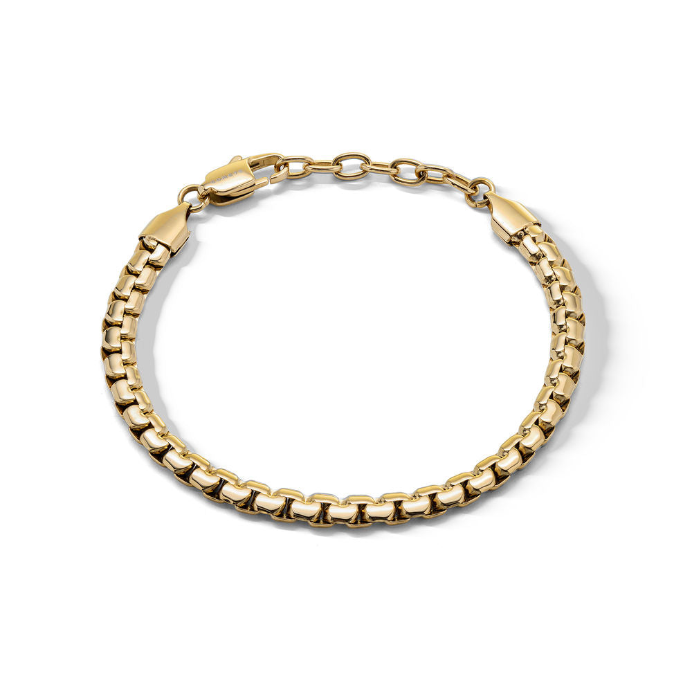 Comete Bracciale Chain in Acciaio con PVD giallo larghezza 5mm – UBR1358