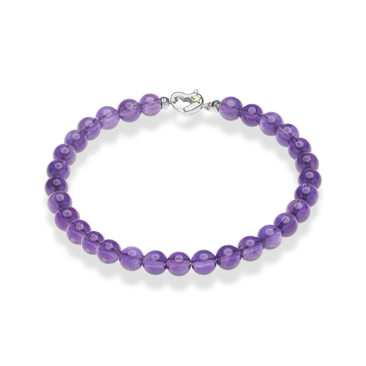 Comete Bracciale Cuore in Argento Ametista – BRQ365