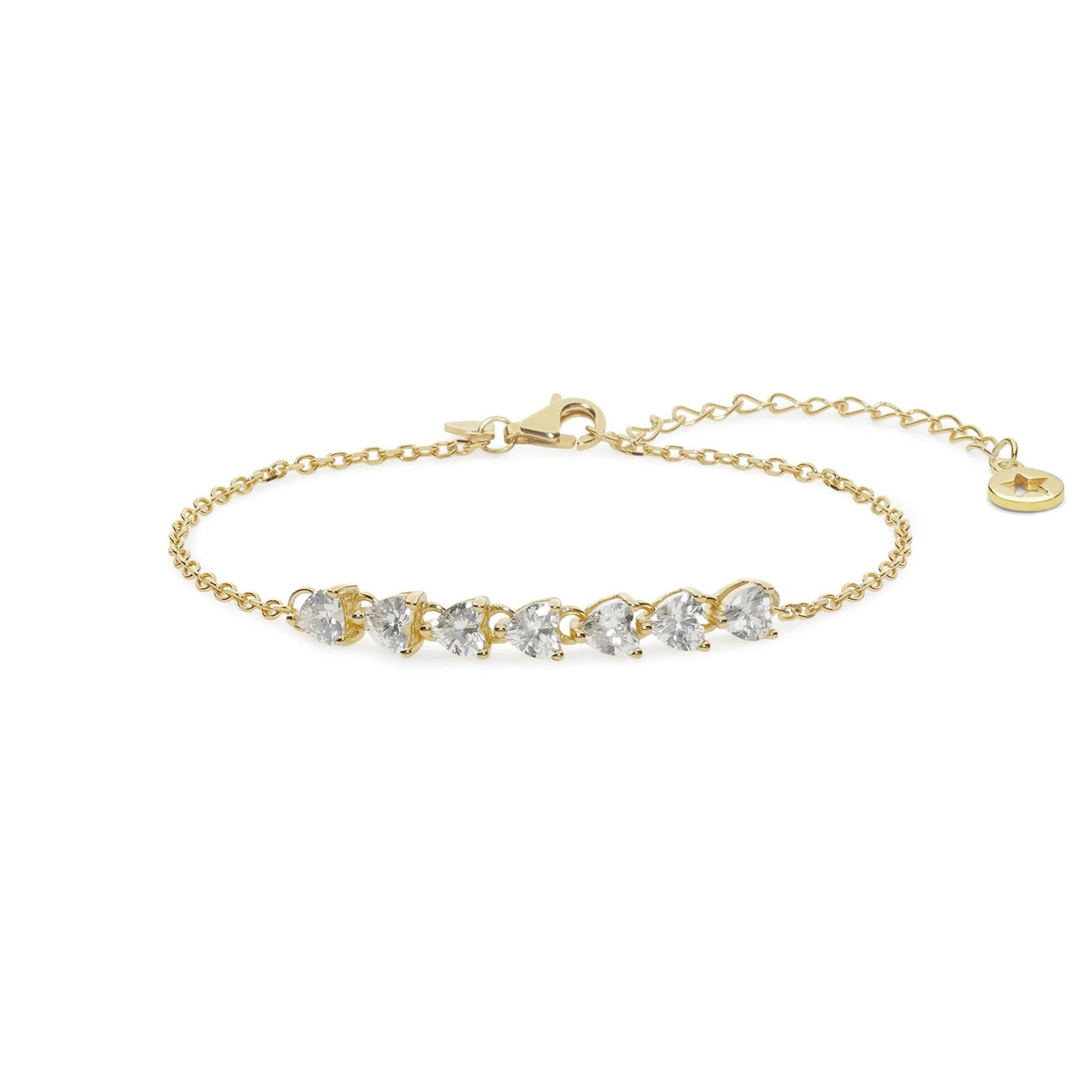 Comete Bracciale cuori in Argento degradè – BRA235