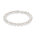Comete Bracciale di perle coltivate in Argento e Oro 18 kt Ø 6-6,5 mm – BRQ313