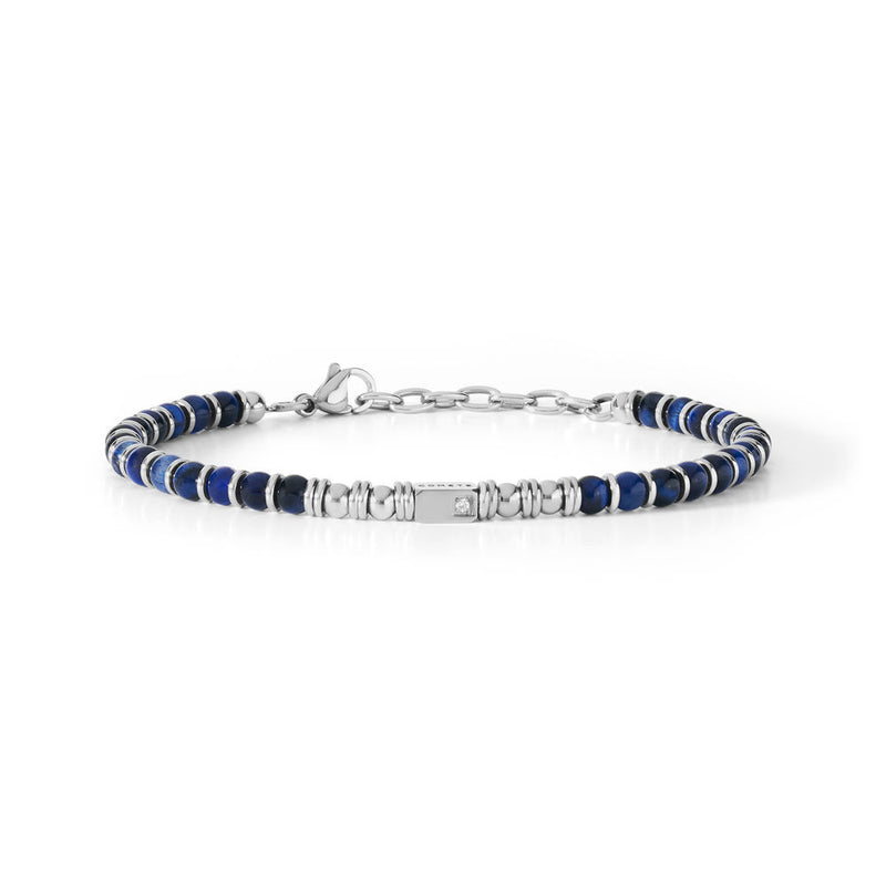Comete Bracciale District in Acciaio e agata blu – UBR887