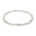 Comete Bracciale filo di perle in Oro 18KT e sfere diamantate – BRQ193B