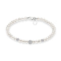 Comete Bracciale filo di perle in Oro 18KT e sfere diamantate – BRQ195B