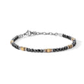 Comete Bracciale in Acciaio con ematite, PVD rosè e giallo – UBR1224