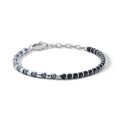 Comete Bracciale in Acciaio con onice nero ed ematite – UBR1331