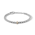 Comete Bracciale in Acciaio con PVD giallo e zirconi bianchi – UBR1350