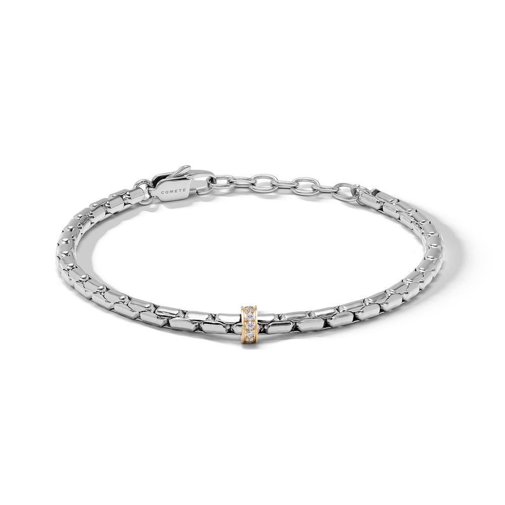 Comete Bracciale in Acciaio con PVD giallo e zirconi bianchi – UBR1350