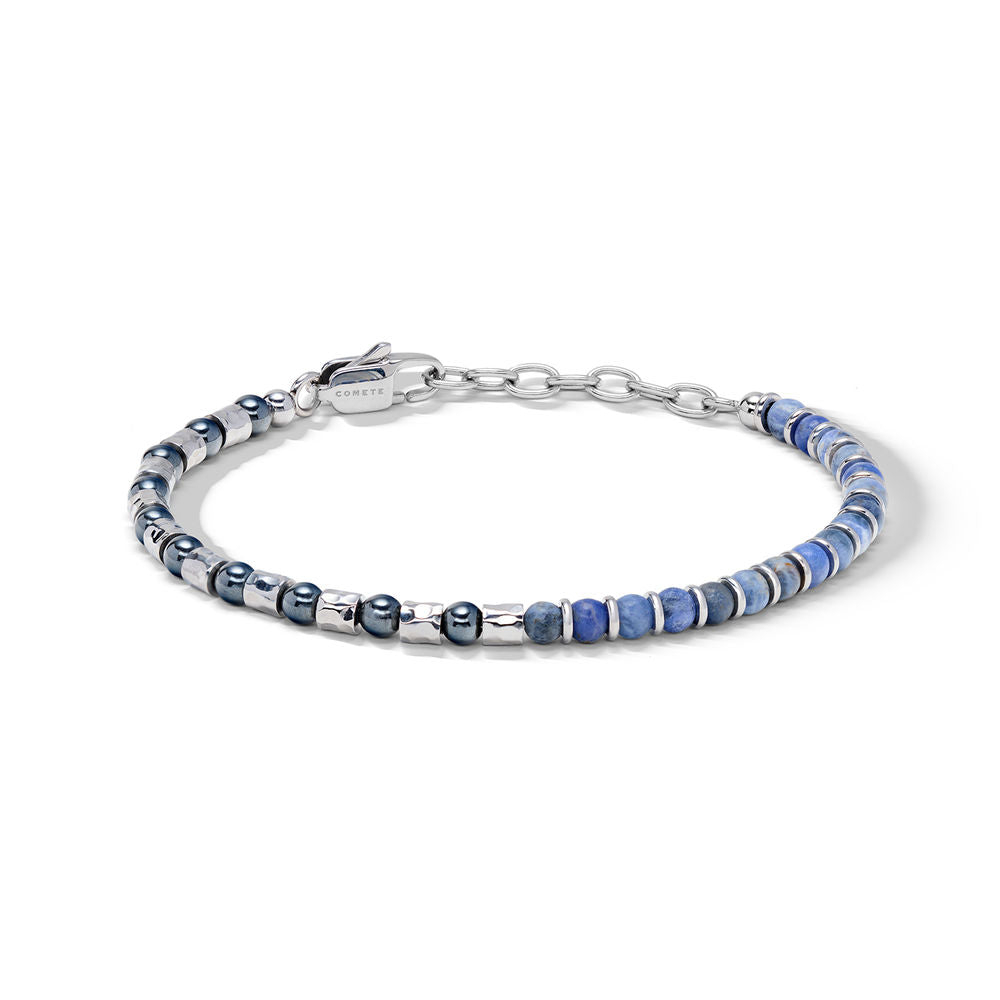 Comete Bracciale in Acciaio con sodalite ed ematite – UBR1330