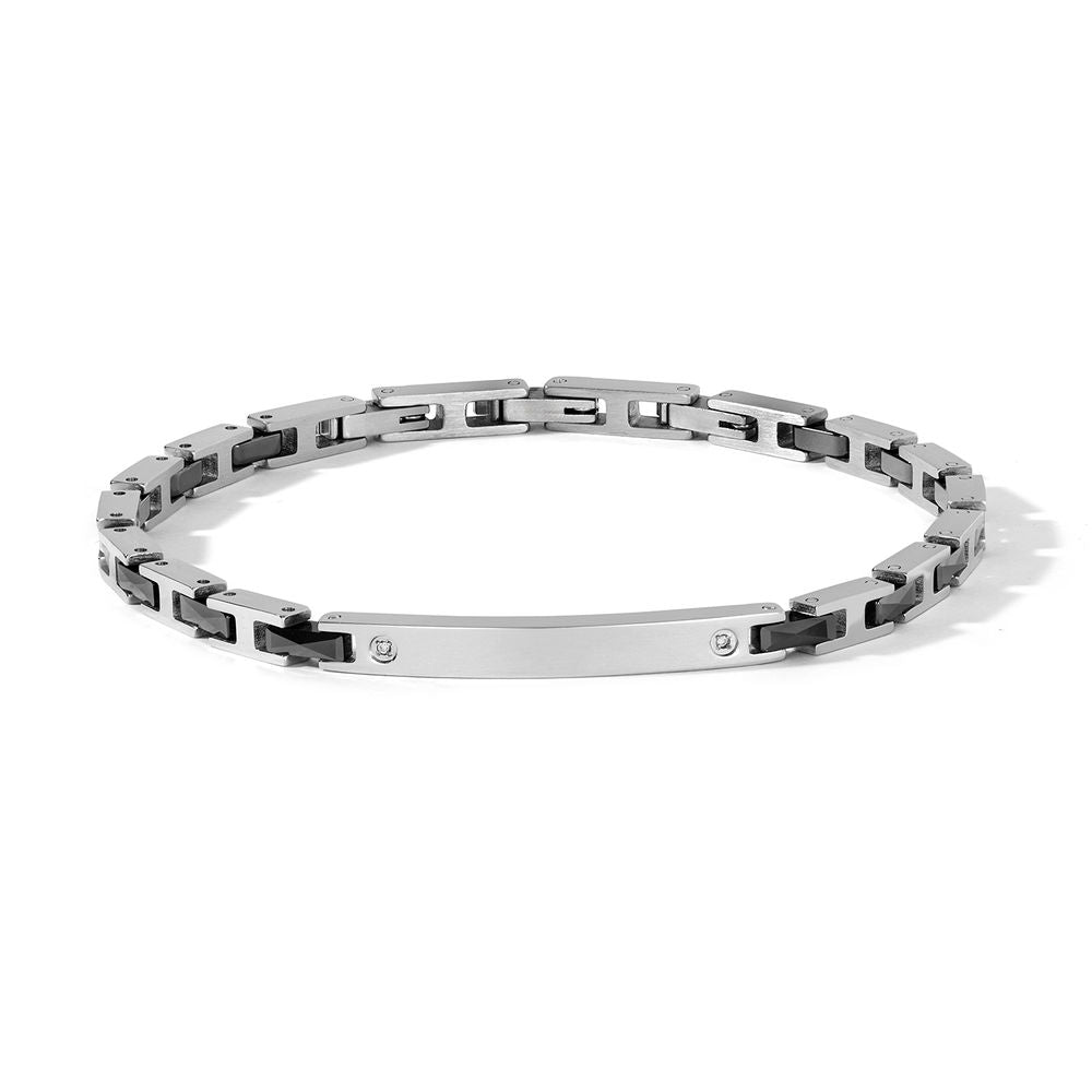 Comete Bracciale in Acciaio, diamanti e ceramica – UBR1317