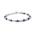 Comete Bracciale in Acciaio e Agata Blu – UBR1195