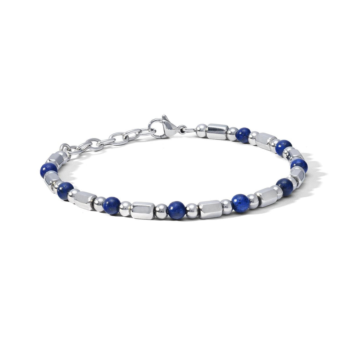 Comete Bracciale in Acciaio e Agata Blu – UBR1195