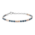 Comete Bracciale in Acciaio, Ematite, PVD blu e rosè – UBR1226