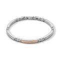 Comete Bracciale in Acciaio lucido e PVD rosè – UBR1010