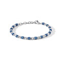 Comete Bracciale in Acciaio lucido ed ematite blu – UBR1100