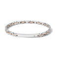 Comete Bracciale in Acciaio lucido, trattamento PVD rosè, zircone bianco – UBR1081