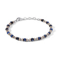 Comete Bracciale in Acciaio, PVD rosè e Agata blu – UBR1138