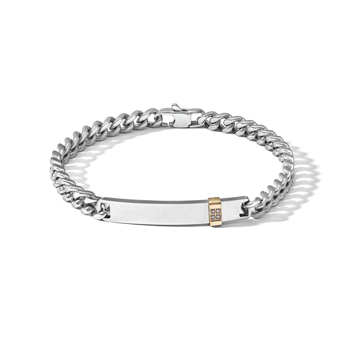 Comete Bracciale in Acciaio, PVD rosè e Diamanti bianchi – UBR1154