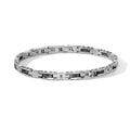 Comete Bracciale in Acciaio, zirconi neri e ceramica – UBR1307