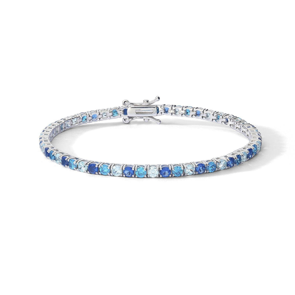 Comete Bracciale in Argento con Zirconi Zaffiro, Topazio e Acquamarina – BRA267