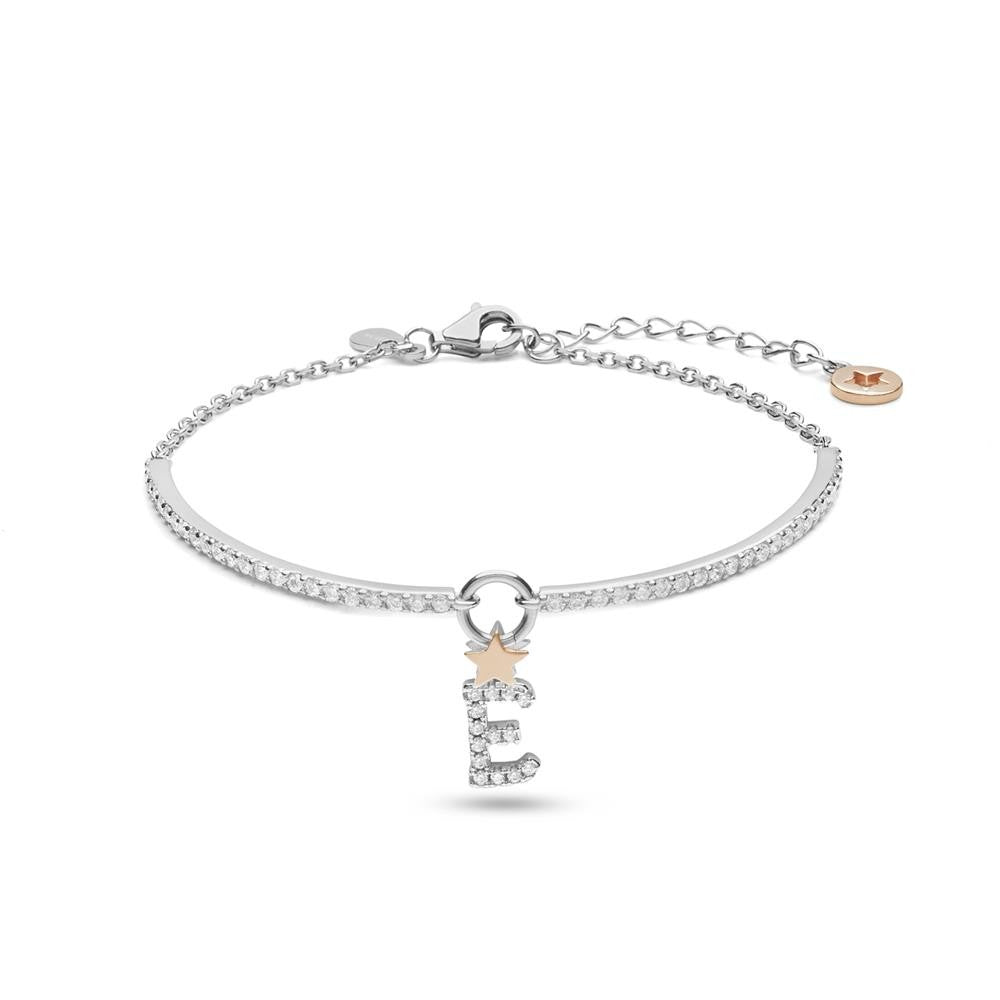 Comete Bracciale in Argento Lettera E – BRA181