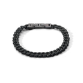 Comete Bracciale in Argento rutenio, Acciaio PVD nero con zirconi neri – UBR1294