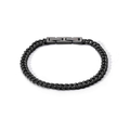 Comete Bracciale in Argento rutenio, Acciaio PVD nero, zirconi neri – UBR1291