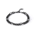 Comete Bracciale in Argento rutenio, zirconi neri – UBR1289
