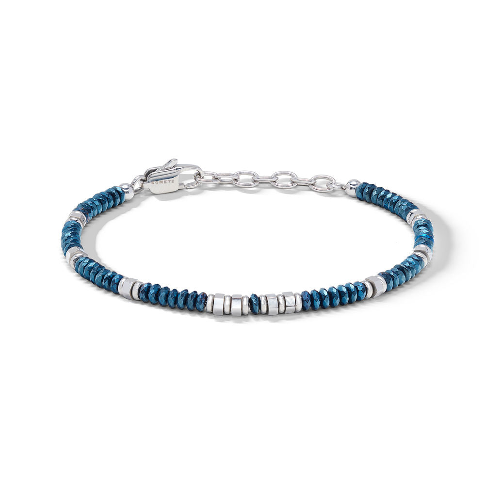 Comete Bracciale Mineral in Acciaio con ematite blu ø 4,3mm – UBR1340