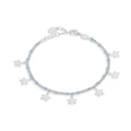 Comete Bracciale Talismano Stelle in Argento e smalto azzurro – BRA247