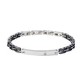 Comete Bracciale Tyres in Acciaio e ceramica nera – UBR1070