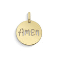 Comete Ciondolo Amen rotondo in Oro giallo 9 kt – KCOB008