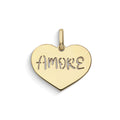Comete Ciondolo Amore a cuore in Oro giallo 9 kt – KCOB009
