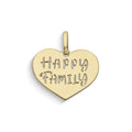 Comete Ciondolo Happy Family a cuore in Oro giallo 9 kt – KCOB012