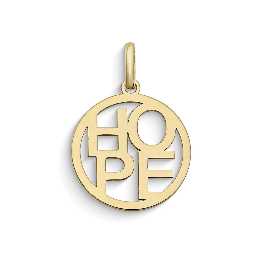 Comete Ciondolo incisione Hope in Oro giallo 9 kt – KCOB015