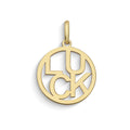 Comete Ciondolo incisione Luck in Oro giallo 9 kt – KCOB014
