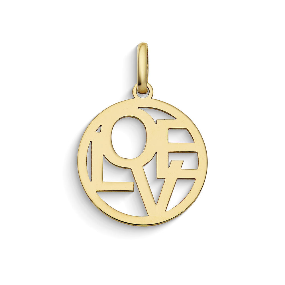 Comete Ciondolo Love in Oro giallo 9 kt – KCOB013