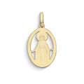 Comete Ciondolo ovale con icona Madonna in Oro giallo 9 kt – KCOB038