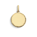 Comete Ciondolo rotondo personalizzabile in Oro giallo 9 kt – KCOB001